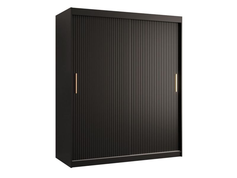 Szafa przesuwna MIRJAN 24 Riflo Slim 1 150 czarny 1 szt.