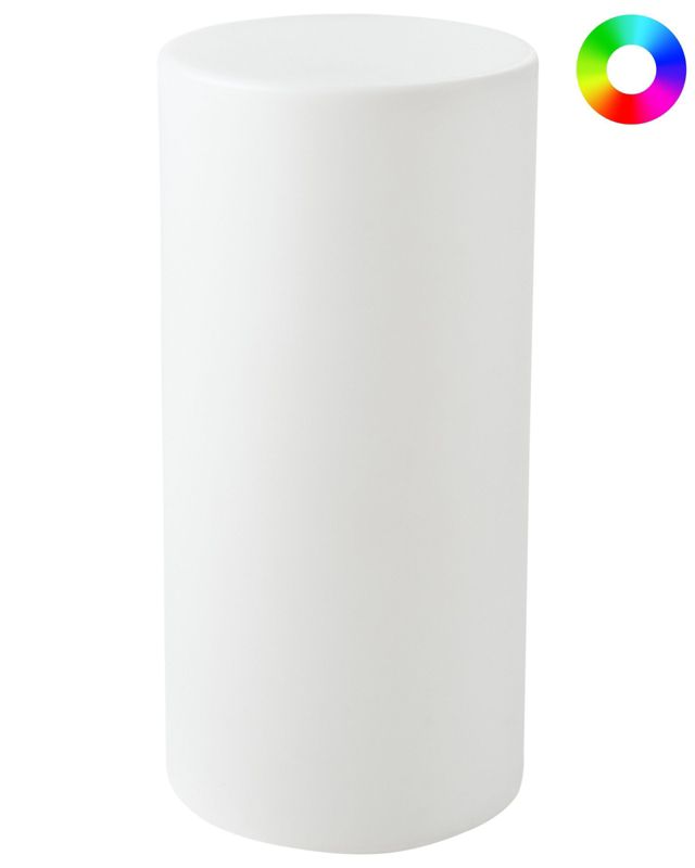 Lampa ogrodowa podłogowa LED Piedra 78 cm Z pilotem Biały 1 szt.