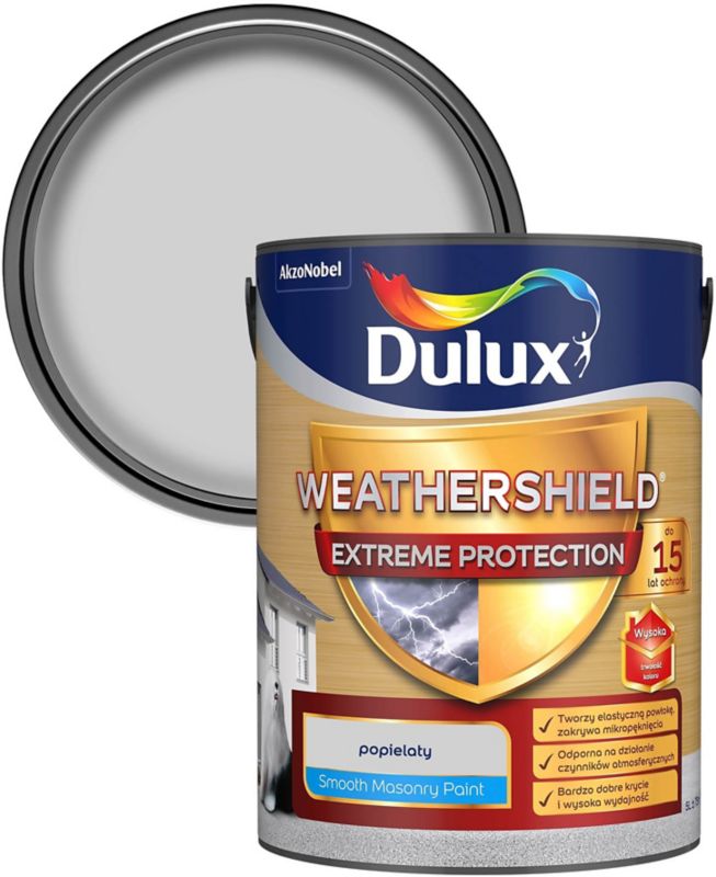Farba elewacyjna Dulux Extreme popielata 5 l