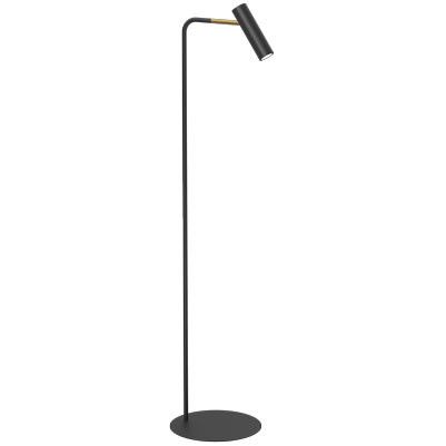 Lampa podłogowa stojąca Luminex Axion czarny mat-złoty połysk nowoczesna 1 x GU10 x 8W wym: 159 x 34 x 34 cm - 1 szt.