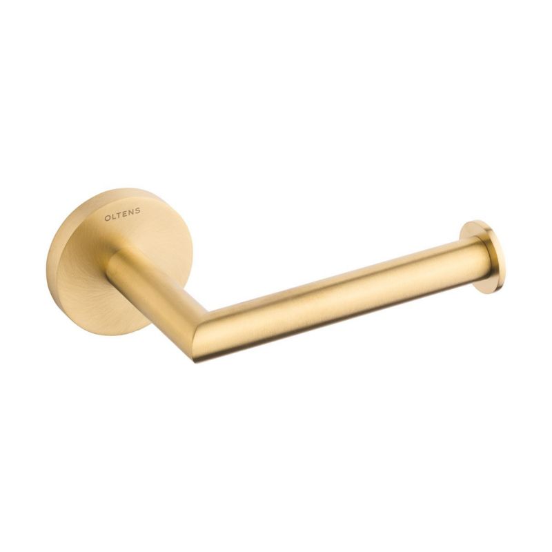 Uchwyt na papier toaletowy Oltens Gulfoss złoto szczotkowane mosiądz 1 szt.