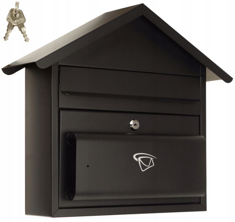 Skrzynka Na Listy FEINZ Z Gazetnikiem Pocztowa Duża Format C4 Czarna Xxl 1 szt.
