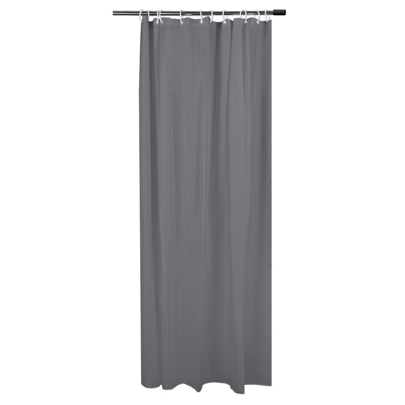 Zasłona prysznicowa Sepio szary poliester 1 szt.