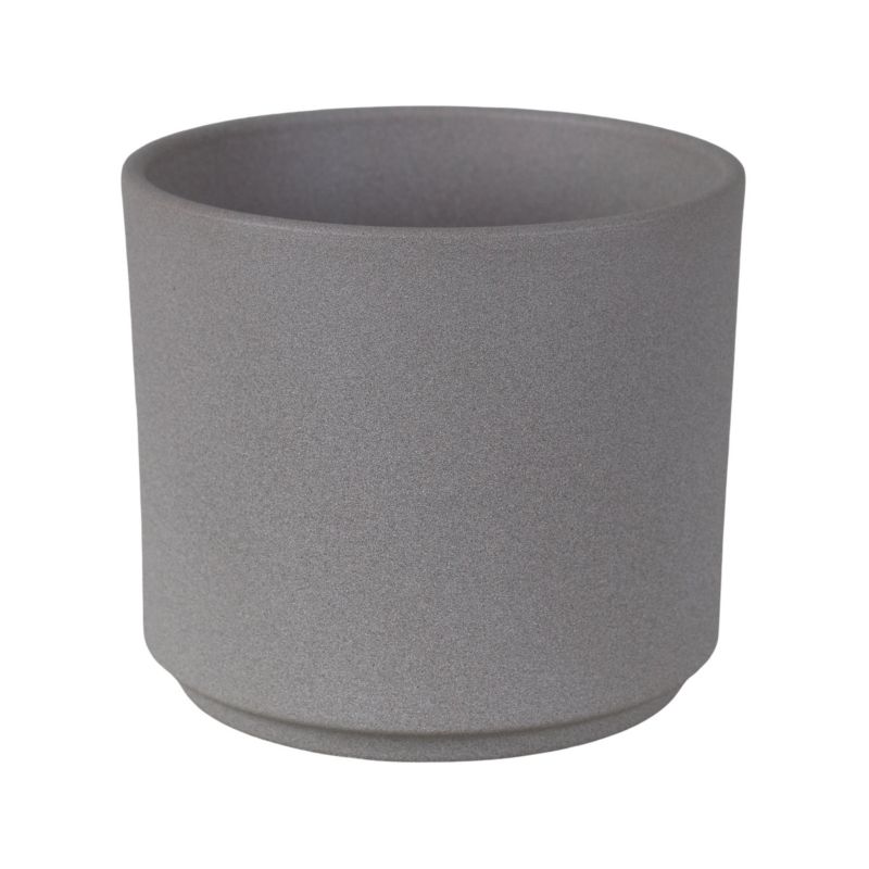 Osłonka doniczki cylinder 12 cm jasny grafit