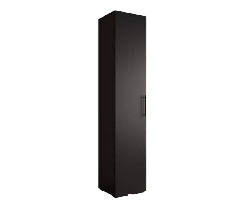 Szafa ubraniowa Garderoba Abiks INOVA 3 0,5SZ czarny 1 szt.