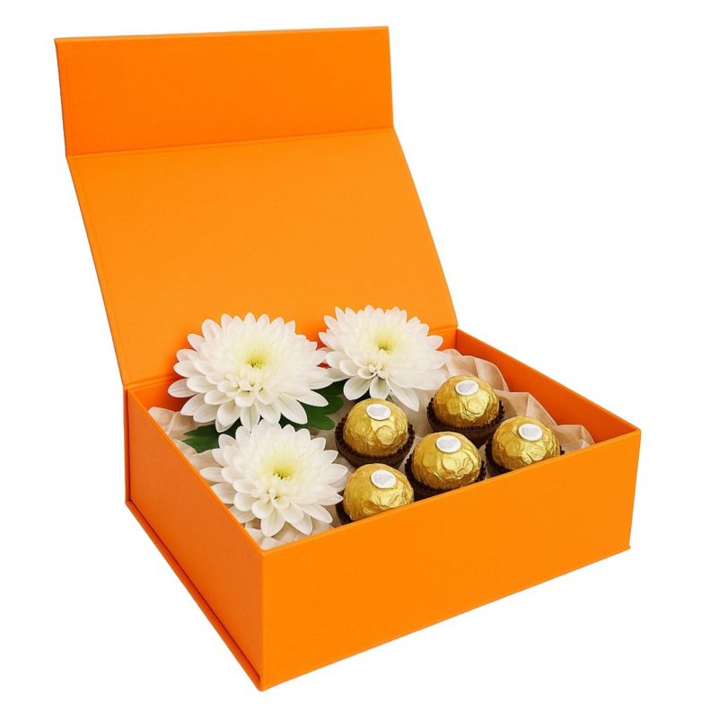 Pomarańczowe pudełko magnetyczne Neopak 220x160x80mm 1 szt.