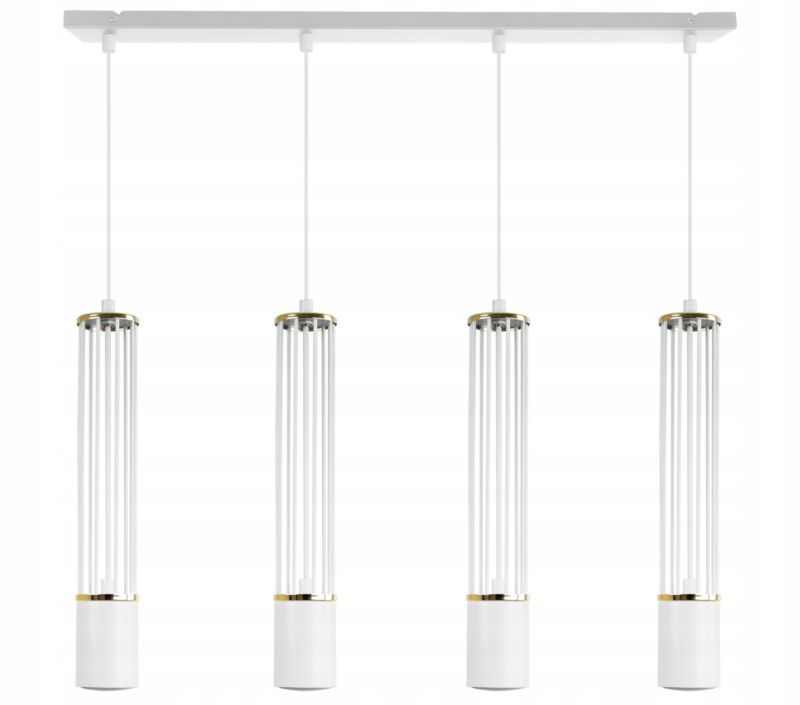 Lampa sufitowa wisząca Light Home LH Aria 4x GU10 biały/złoty 1szt.