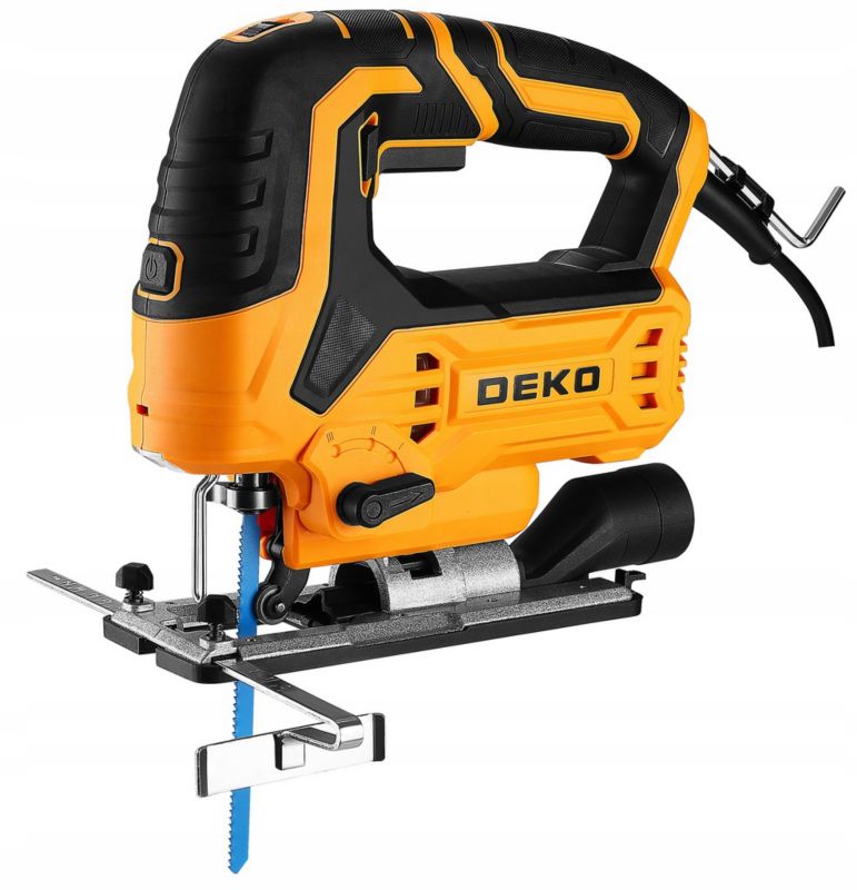 Wyrzynarka DEKO 800W szyna prowadząca adapter od odsysania laser 1 kpl