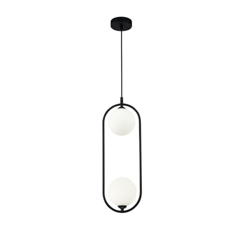Lampa wisząca Maytoni Ring 1943 czarno-biała ring 2xG9 x 25W 1 szt.