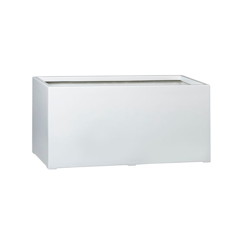 Doniczka Zadora Z Włókna Szklanego Na Taras Do Domu D913D biały Połysk 1 szt