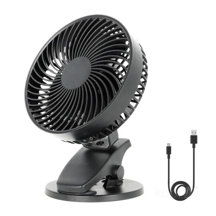 Wentylator biurkowy Kobi 6W czarny 1szt.