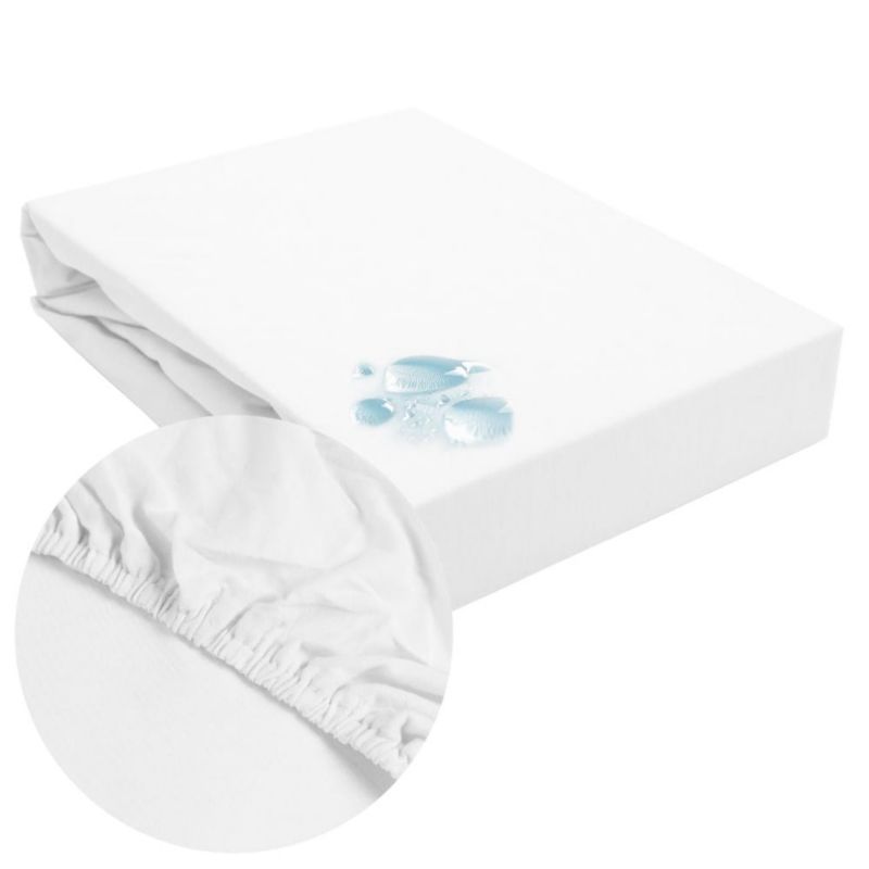 Prześcieradło ochronne Darymex wodoodporne z gumką 2w1, rozmiar 70x140 SG kolor biały 1 szt.