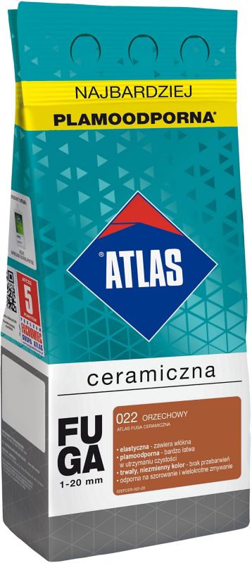 Fuga ceramiczna Atlas 022 orzechowy 2 kg