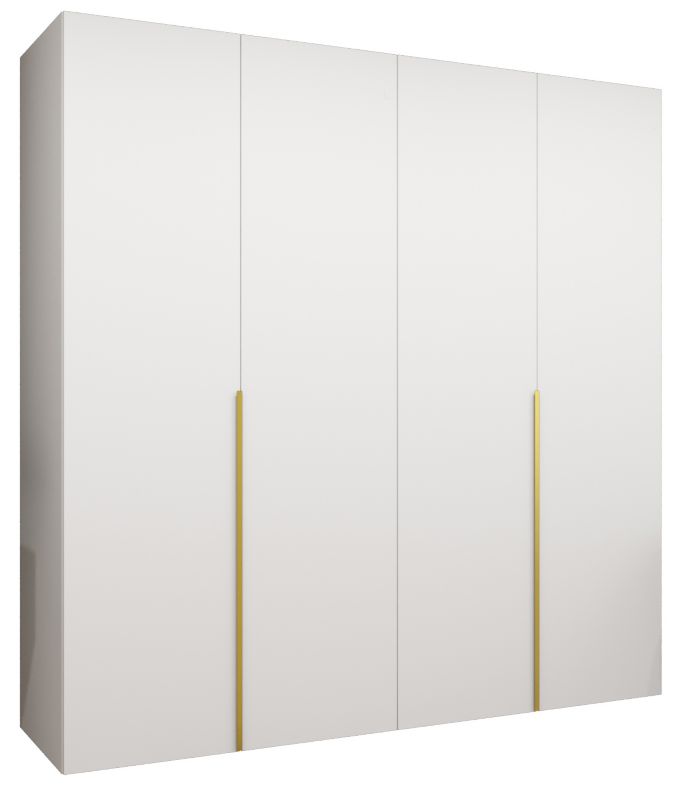 Szafa uchylna otwierana ALICANTE 1 200 wys 202 cm Biały + Złoty 1 szt