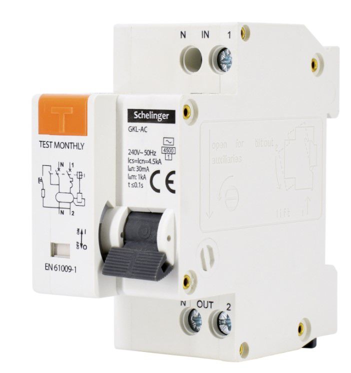 Wyłącznik BEMKO róznicowoprądowy 2P B 16A 30mA SCHELINGER AC A08-GKL-AC-B16 1szt.