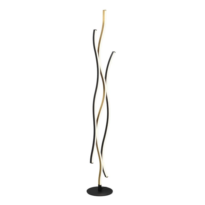 Lampa podłogowa stojąca Trio Blaze złoto-biała LED 28W 2300K - 4000K 3250lm wym: 138 x 20,5 x 20,5 cm - 1 szt.