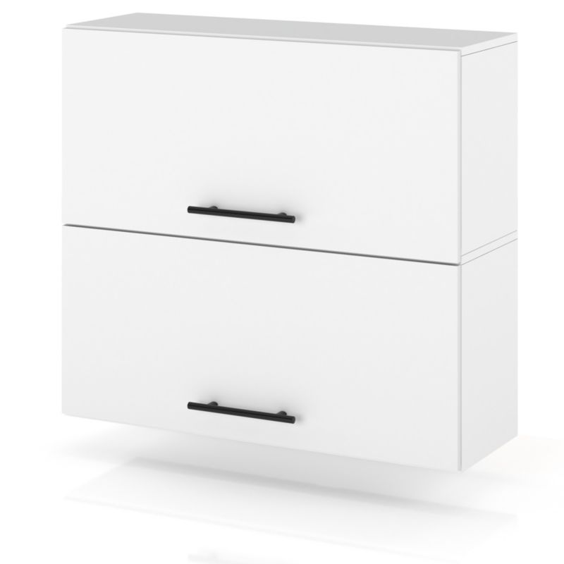 Szafka Kuchenna Hurtownia-Mebli Wisząca Klapowa W80K sPremium 80cm Biały Mat Biały Mat 80x32x72 cm 1szt.