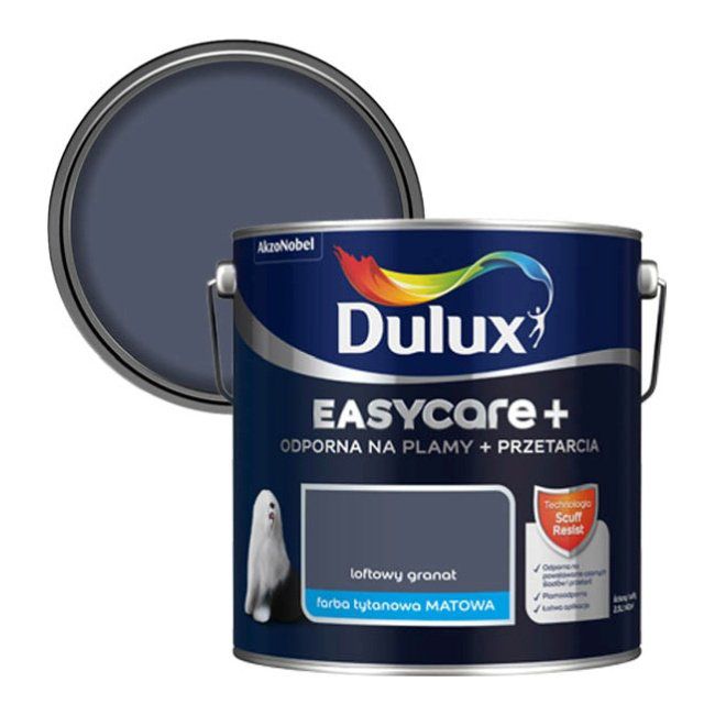 Farba Dulux EasyCare+ loftowy granat 2,5 l