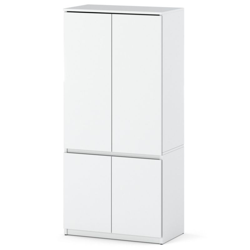 Szafa Hurtownia-Mebli 4 Drzwi Posti 80cm Biały Mat Biały Mat 80x50x180 cm 1szt.