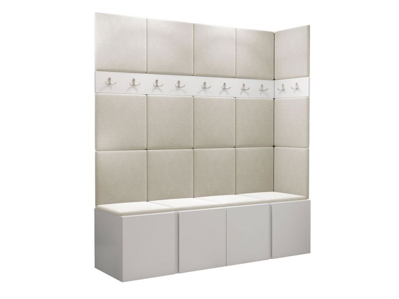 Garderoba MIRJAN 24 Orion II biały + beżowy 1 kpl.