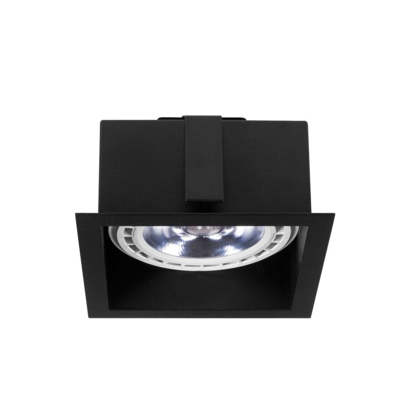 Oprawa wpuszczana Nowodvorski Lighting Downlight czarna ruchoma 1 x ES111 x 75W IP20 wym: 13,5 x 13,5 cm kwadratowa - 1 szt.