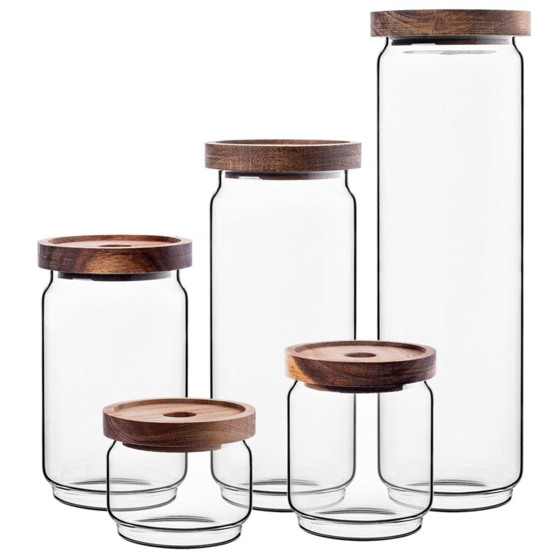 Zestaw KADAX pojemników z pokrywką 250+450+750+950+1500ml 5 szt.