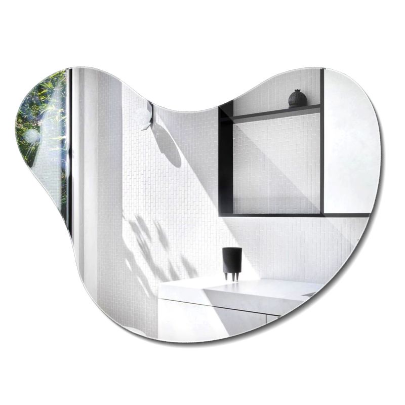 Lustro Asymetryczne ArtPrintCave 68 x 67cm Elegancka Ozdoba Wnętrza 1 szt.