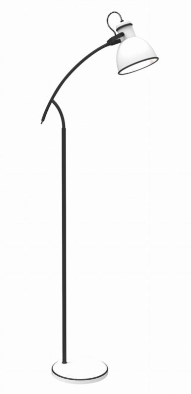 Lampa podłogowa stojąca Candellux Zumba czarno-biała 1 x E14 x 40W wym: 140 x 32 x 20 cm - 1 szt.