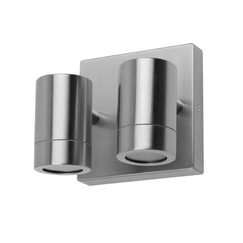 Kinkiet ogrodowy GoodHome Tongoa 2 x GU10 stalowy