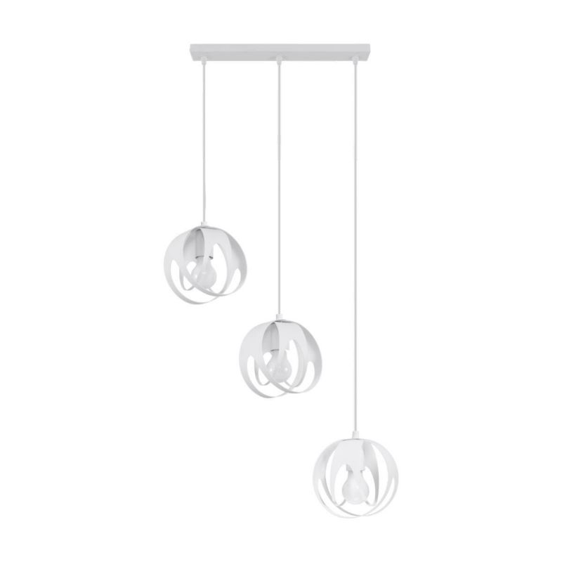 Lampa wisząca Sollux Lighting Tulos 5348 biała szerokość 50 cm 3xE27 x 1 szt.