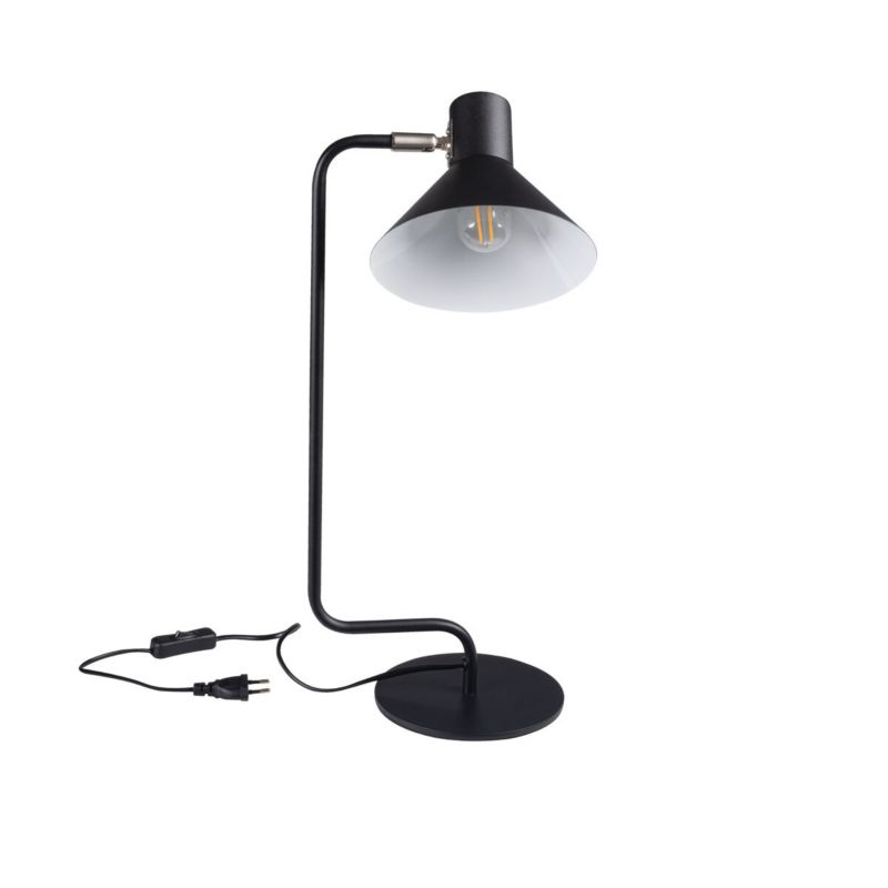 Lampa biurkowa Kanlux Nedia czarna 1 x E14 x 10W IP20 wym: 50.5 x 21.5 x 21.5 cm metal - 1 szt.