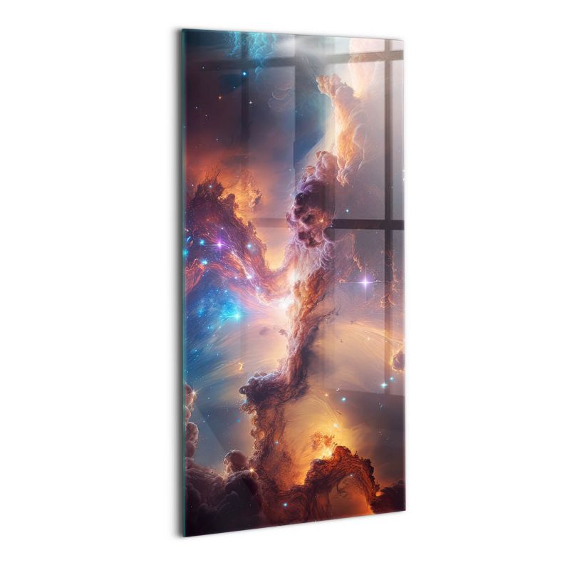 Foto Obraz Ścienny Szklany Wallfluent 60x120 cm Świat gwiazdy kosmos 1 szt.