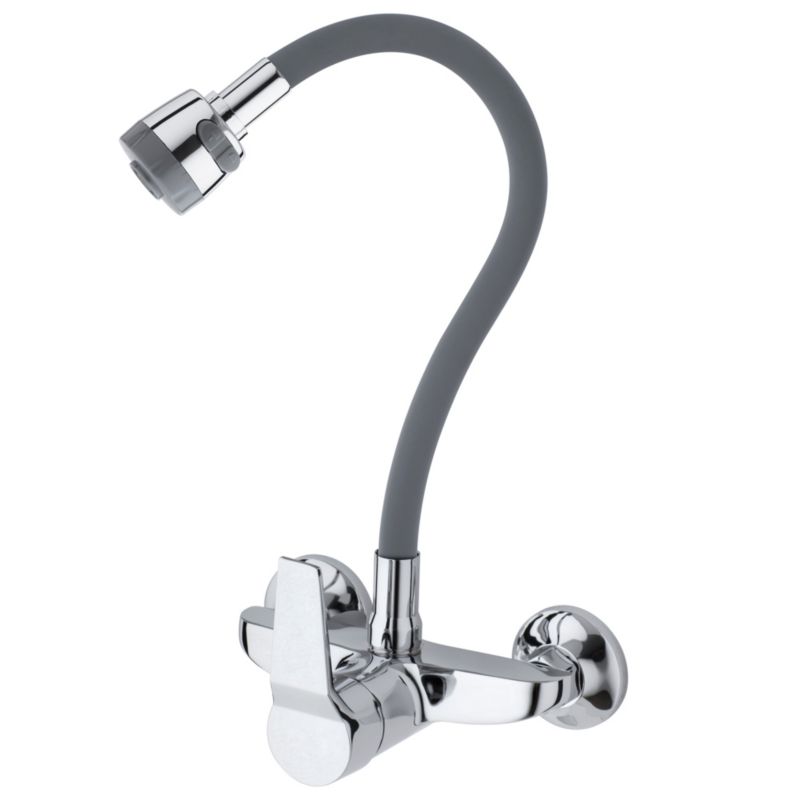 Bateria kuchenna DIOSA SZARA- YOKA HOME ścienna elastyczna wylewka kran - 1 szt.