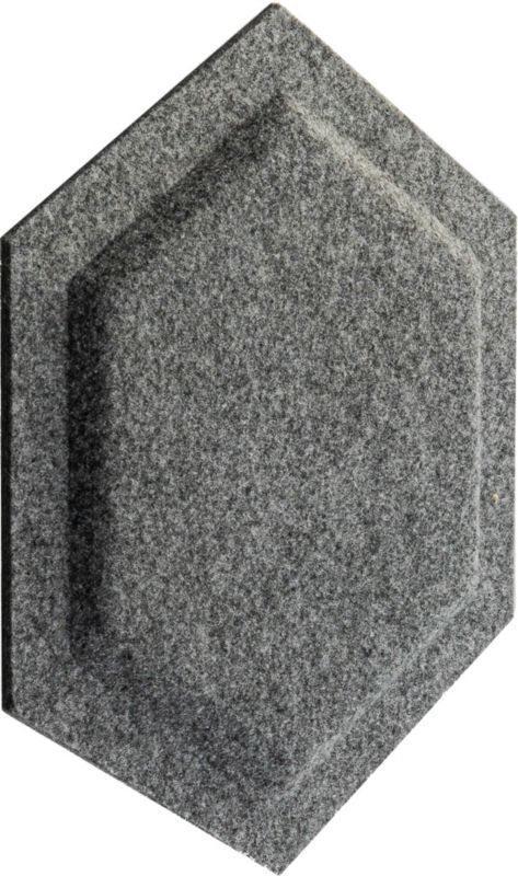 Panel dekoracyjny Decosa 30 x 26 cm filcowy heksagon szary