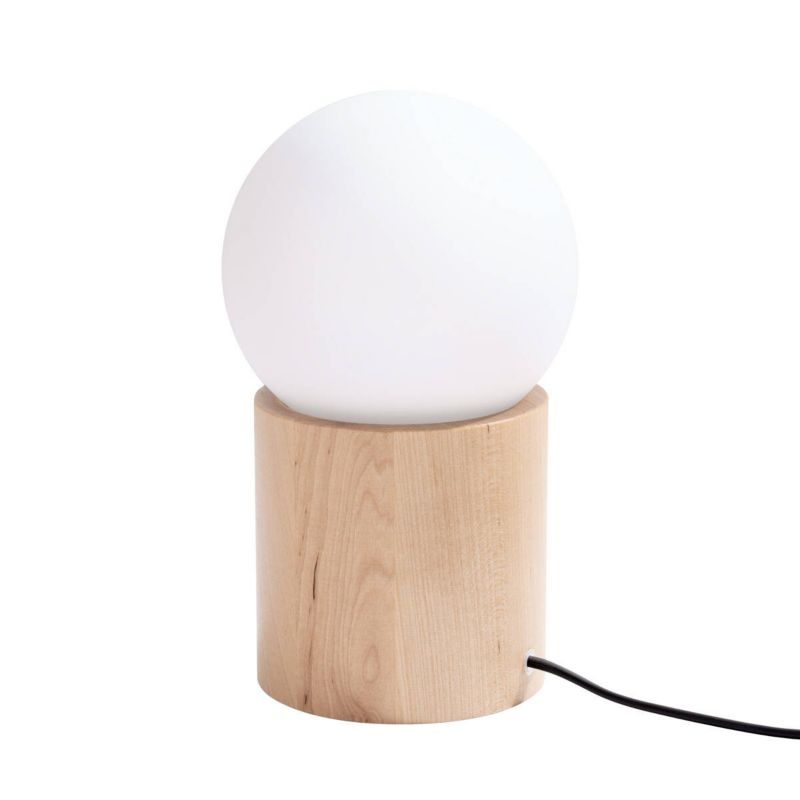 Lampa stołowa Sollux Lighting Boomo naturalne drewno 1 x G9 x 8W IP20 wym: 21 x 12 x 12 cm drewno - 1 szt.