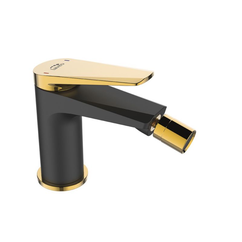 Bateria Bidetowa Laveo Stojąca Rubio Czarna Złota 1 szt.