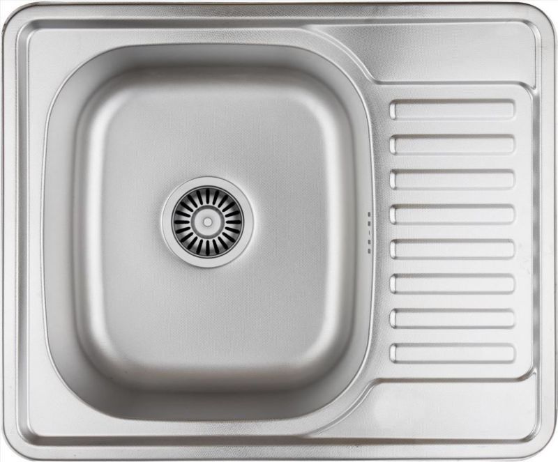 Zlewozmywak Quadron Kevin SteelQ len, wpuszczany, 58x48 cm, z ociekaczem, 1 szt.