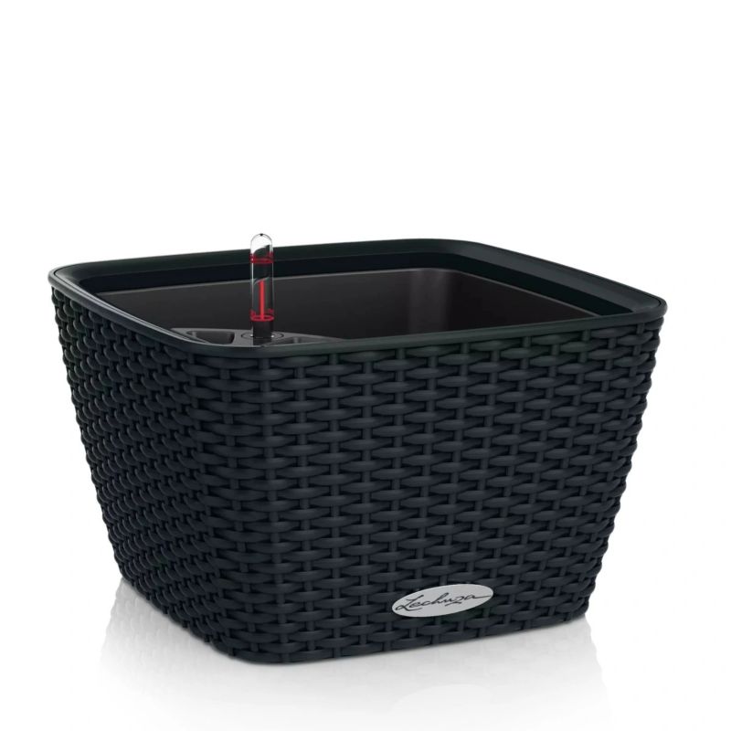 Doniczka Lechuza Do Domu Na Taras BACINO Cottage 30 grafitowy czarny 1 szt