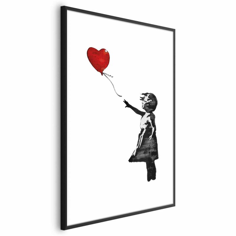 Plakat Artgeist Banksy: Dziewczynka 21x30 cm z ramą czarną 1 szt
