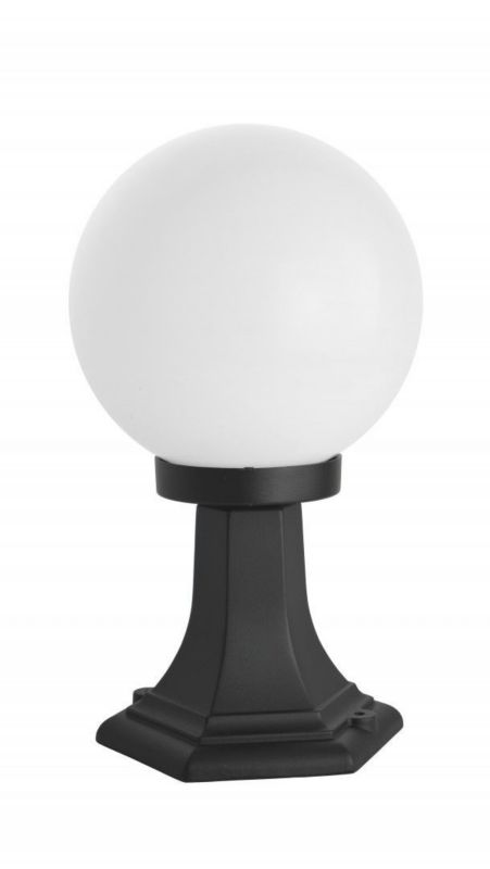 Lampa ogrodowa stojąca SU-MA Kule czarno-biała kula 1 x E27 x 60W IP43 wym: 36 x 20 x 20 cm - 1 szt.