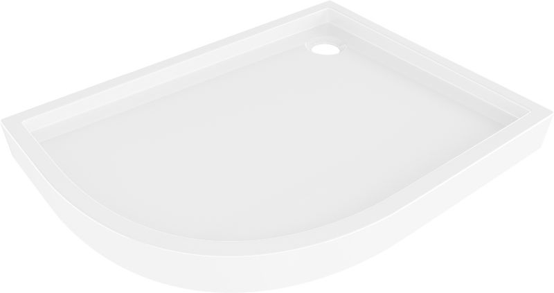 Brodzik asymetryczny Mexen Flow+ biały 90x100 cm 1 szt.