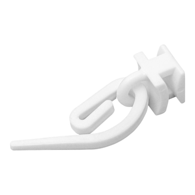 Ślizg z agrafką Goodhome Thira aluminiowy biały 10 szt