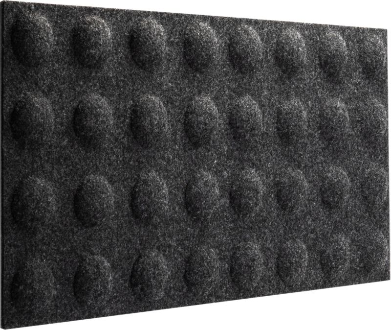 Panel dekoracyjny Decosa 60 x 30 cm filcowy kulki grafitowy