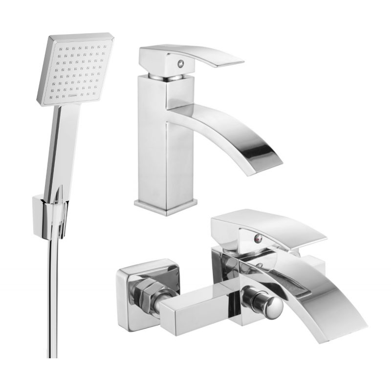 Zestaw wannowy Mexen Libra chrom 1 szt.