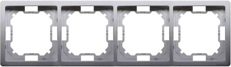 Ramka poczwórna Kontakt-Simon Basic inox