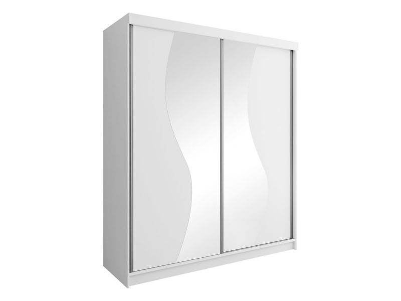 Szafa z lustrem MIRJAN 24 Top 8 200 biały 1 szt.