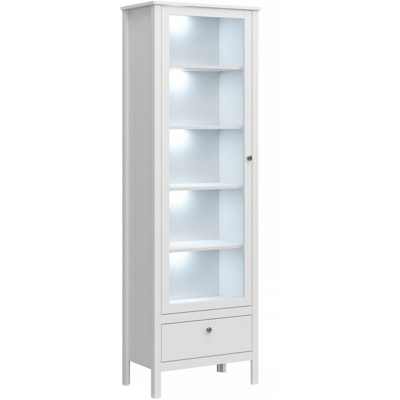 Witryna Mebel Elite AZURA Skandynawska z Szufladą do Salonu 65 cm Biała 1 szt