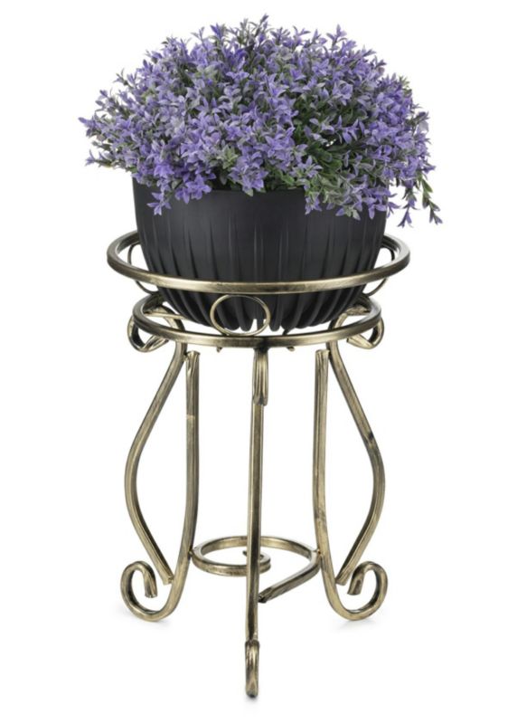 Kwietnik stojący Dąstal Metalowy Złoty 29x37 cm 1 szt.