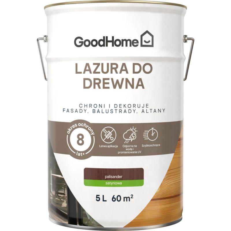 Lazura GoodHome 8 lat palisander 5 l