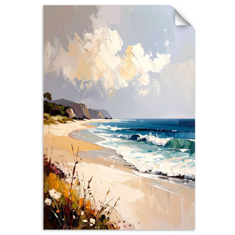 Naklejka na ścianę do salonu sypialni Feeby Morze Plaża Pejzaż morski 80x120cm 1szt